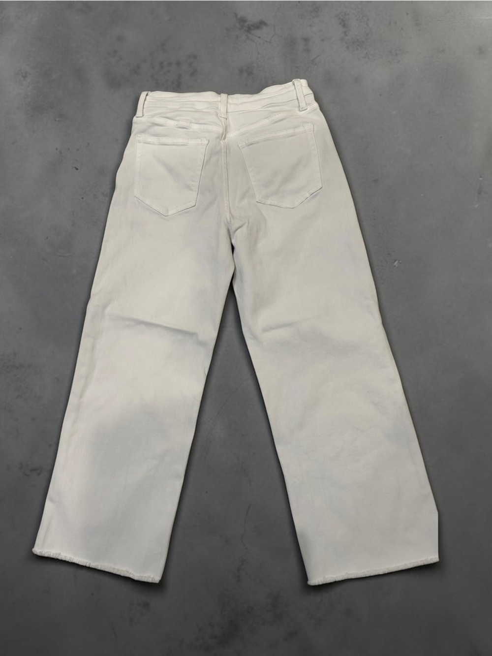 Vervet Blue High Rise Jeans Size 27, Wide Leg, 26.5” Inseam - Raw Hem - Picture 2 of 4